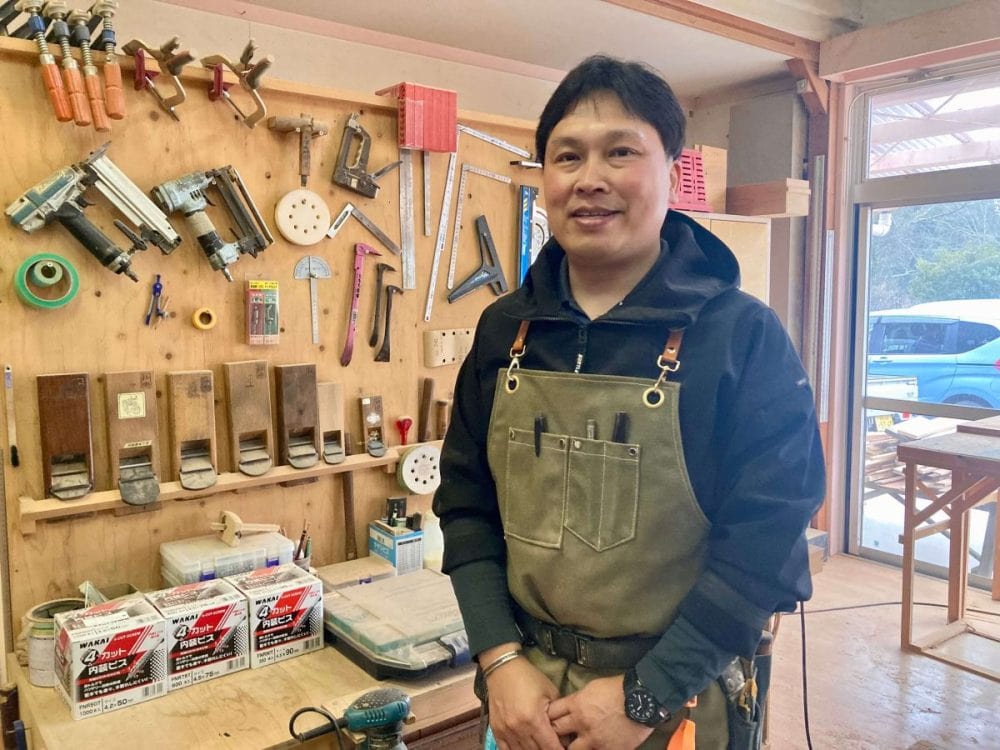 大工の経験を持つ代表の中村さん