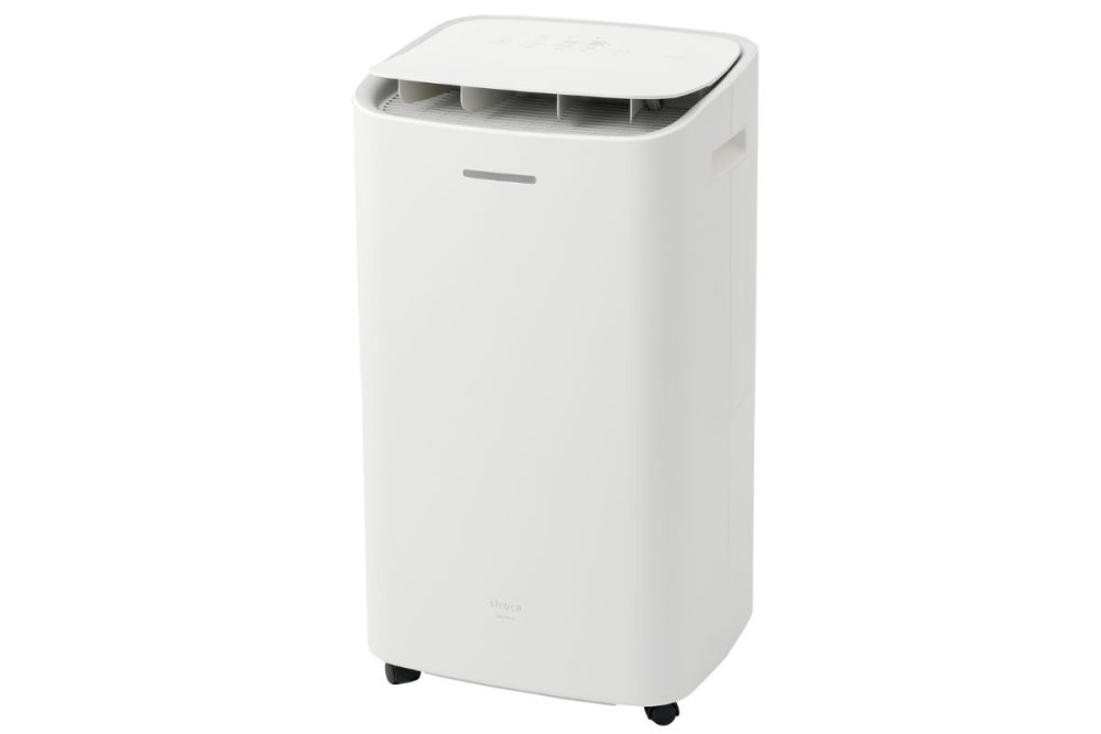 シロカ「コンプレッサー式除湿機」￥29,700／幅29×奥行24×高さ51.5㎝／13.4㎏／除湿可能面積の目安は木造10～13畳、プレハブ15～19畳、鉄筋20～25畳