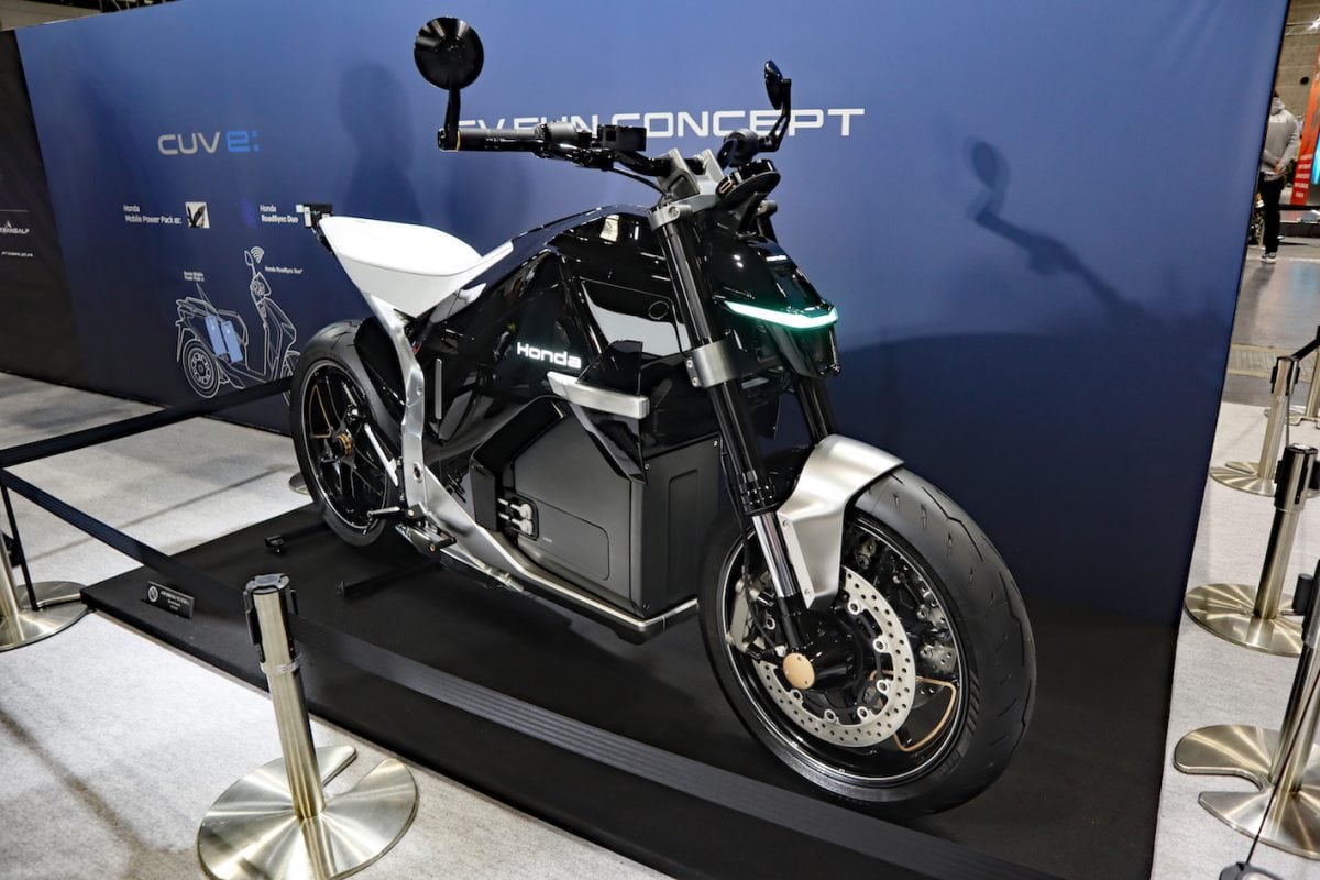 バイクの未来を想像させるスポーツタイプのEVモデル「EV FUN CONCEPT」