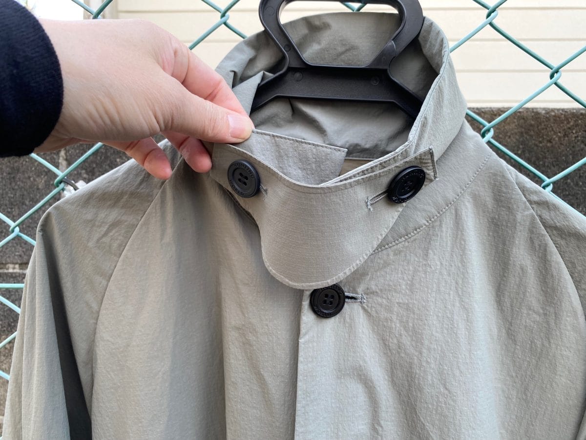 CRAFTED BY DESCENTE.LAB リンクルリップストップエアリーバルカラーコート SWB34M