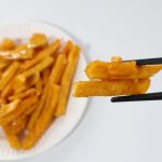 キャラメル×さつまいもスティックが合う！