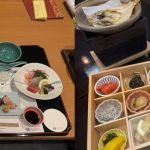 夜は部屋食で堪能できる懐石料理に、翌朝は地元農家から仕入れた体に優しい和定食。
