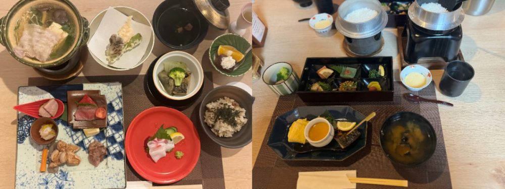 津和野百景図にまつわる食材を使用し、現代風にアレンジされた郷土料理が楽しめるメニューが充実。