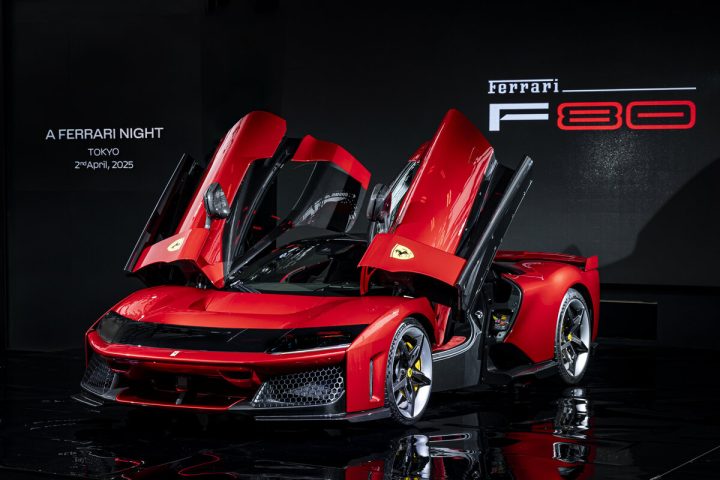 「世界限定799台の最新スーパーカー」“フェラーリF80”が日本初お披露！価格や販売台数、販売開始時期は未定？