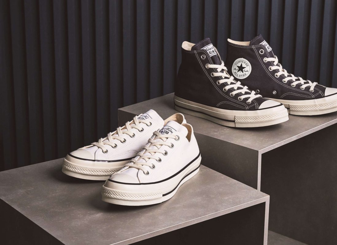 ブルックス ブラザーズ×コンバース
オールスター LGCY
左）￥15,400
右）￥16,500