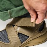 無印良品 スニーカーサンダル／足首部分は面テープで固定するスタイル