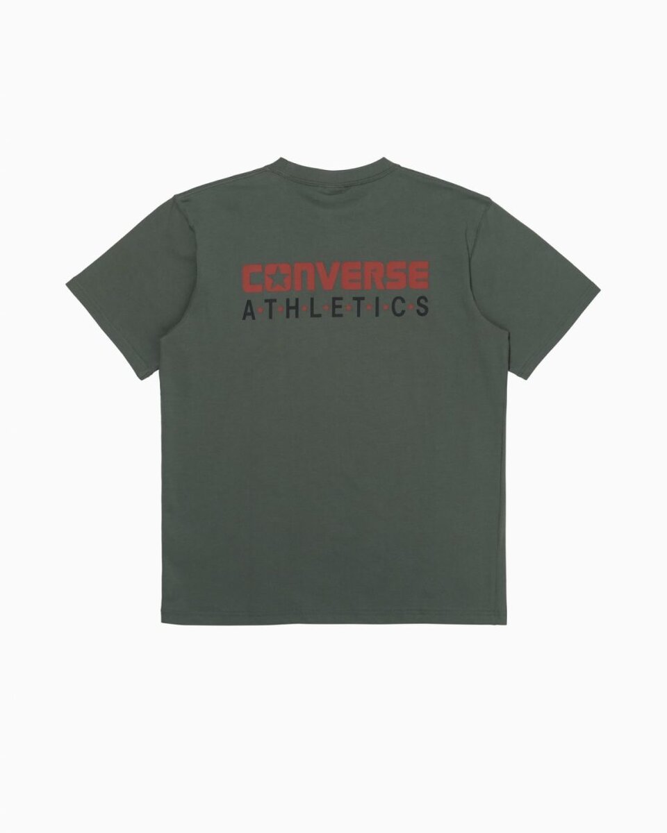 コンバーススポーツ「アスレチックロゴT」￥3,190／モスグリーン