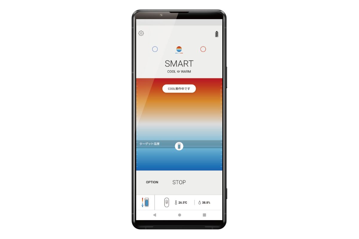 冷却・温熱の温度を自動調整できるSMART COOL⇔WARMモードが開放