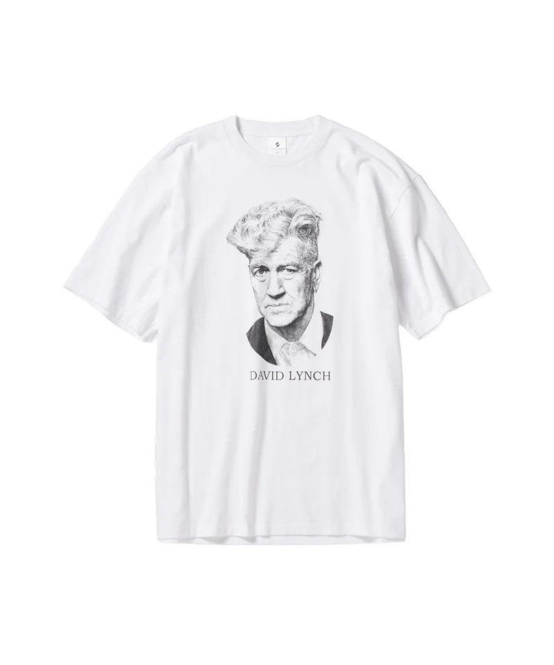 ザ・サルベージズ フォー ボンジュール レコード「デイヴィッド・リンチ エクスクルーシブ Tシャツ」各￥9,900／ホワイト