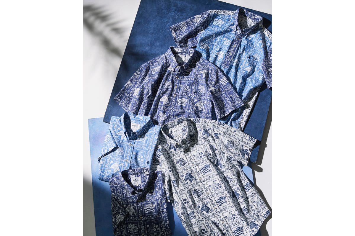 ブルックス ブラザーズ×レインスプーナー「ファンシャツ」￥30,800「プルオーバーシャツ」￥28,600「シャツ」各￥28,600