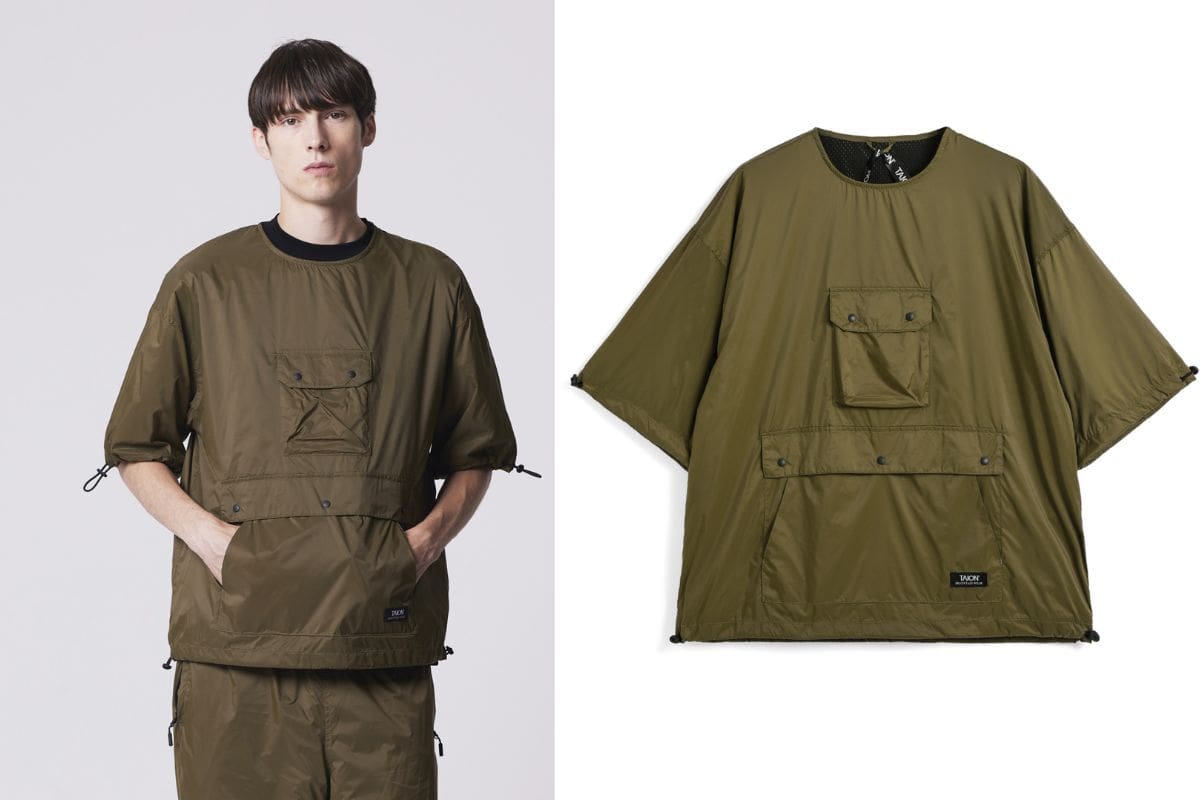 イオン「クルーネック ハーフスリーブカットソー」￥5,940／オリーブ