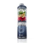 ニンジャ「ブラストマックス コードレスミキサー」￥14,960／高さ310×幅91×奥行116㎜／約1110ｇ（本体にフタ、ボトル装着時）／ダークネイビー