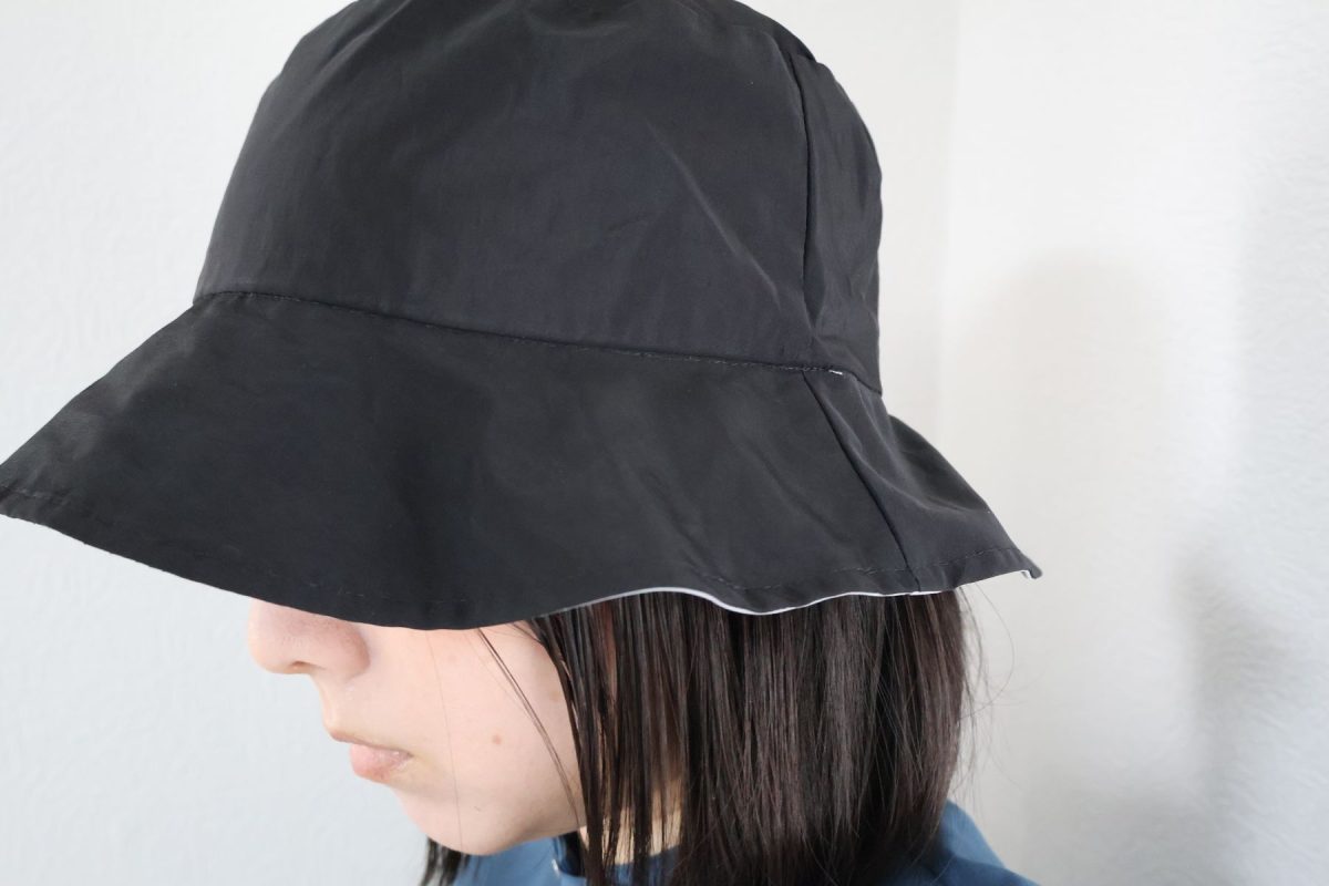 つばが長めに作られているのでしっかり日差しをカット！