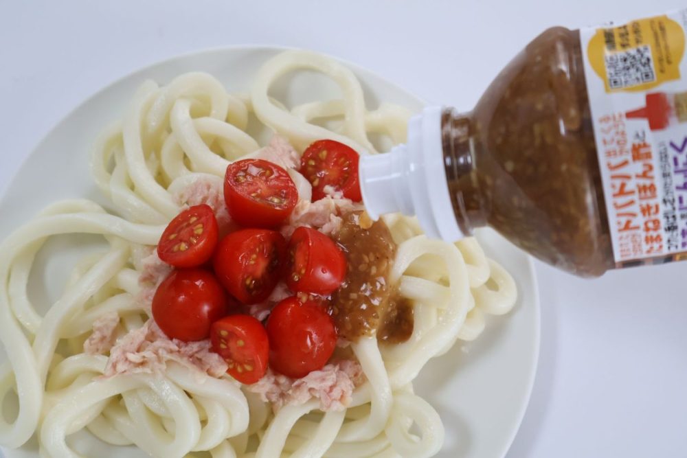 ひやしうどんにかけると美味しい