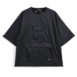 タイオン「クルーネック ハーフスリーブカットソー」￥5,940／ブラック