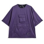 タイオン「クルーネック ハーフスリーブカットソー」￥5,940／ダークパープル