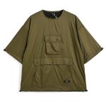 タイオン「クルーネック ハーフスリーブカットソー」￥5,940／オリーブ