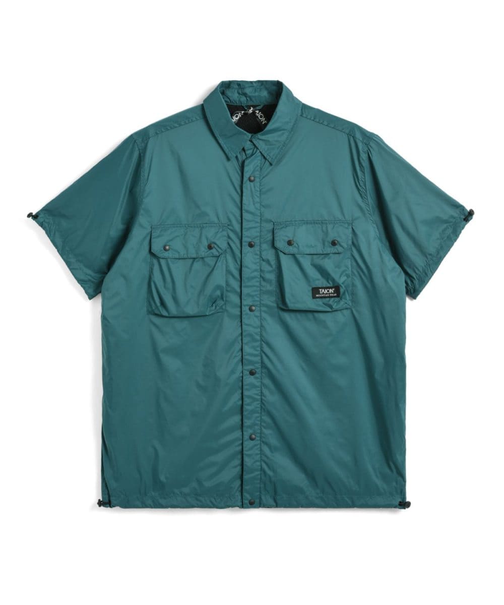 タイオン「ハーフスリーブシャツ」￥7,920／ダークブルーグリーン