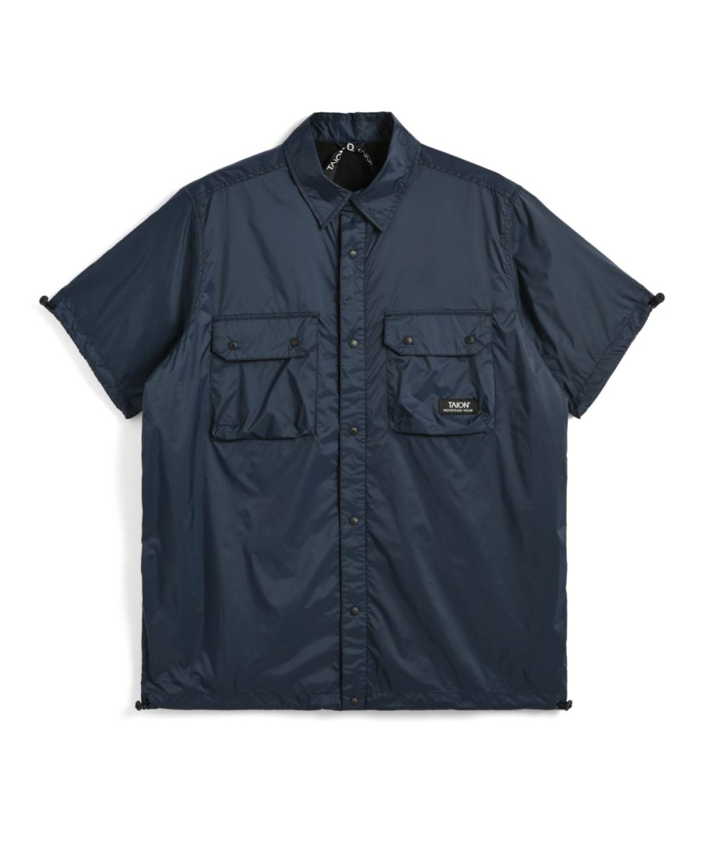タイオン「ハーフスリーブシャツ」￥7,920／ダークネイビー