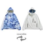 タイオン「リバーシブル フーディー」￥9,900／スカイタイダイ×アイスグレー