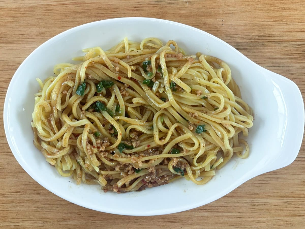 「台湾まぜそば」は花椒の香りに食欲がそそられます
