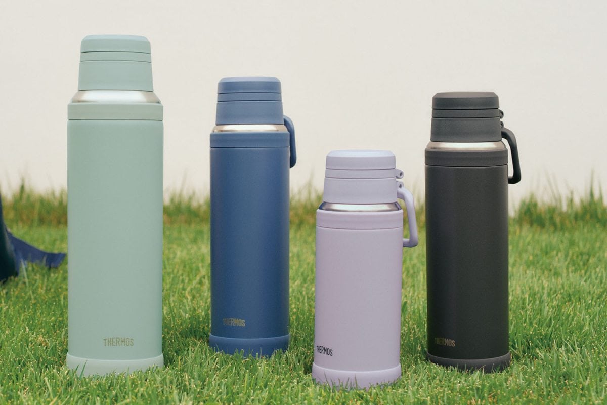サーモスの真空断熱ケータイマグJOYシリーズで。0.75L、1.0L、1.5Lタイプを用意