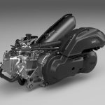 リファインされた125ccの”BULE DOREエンジン”を搭載