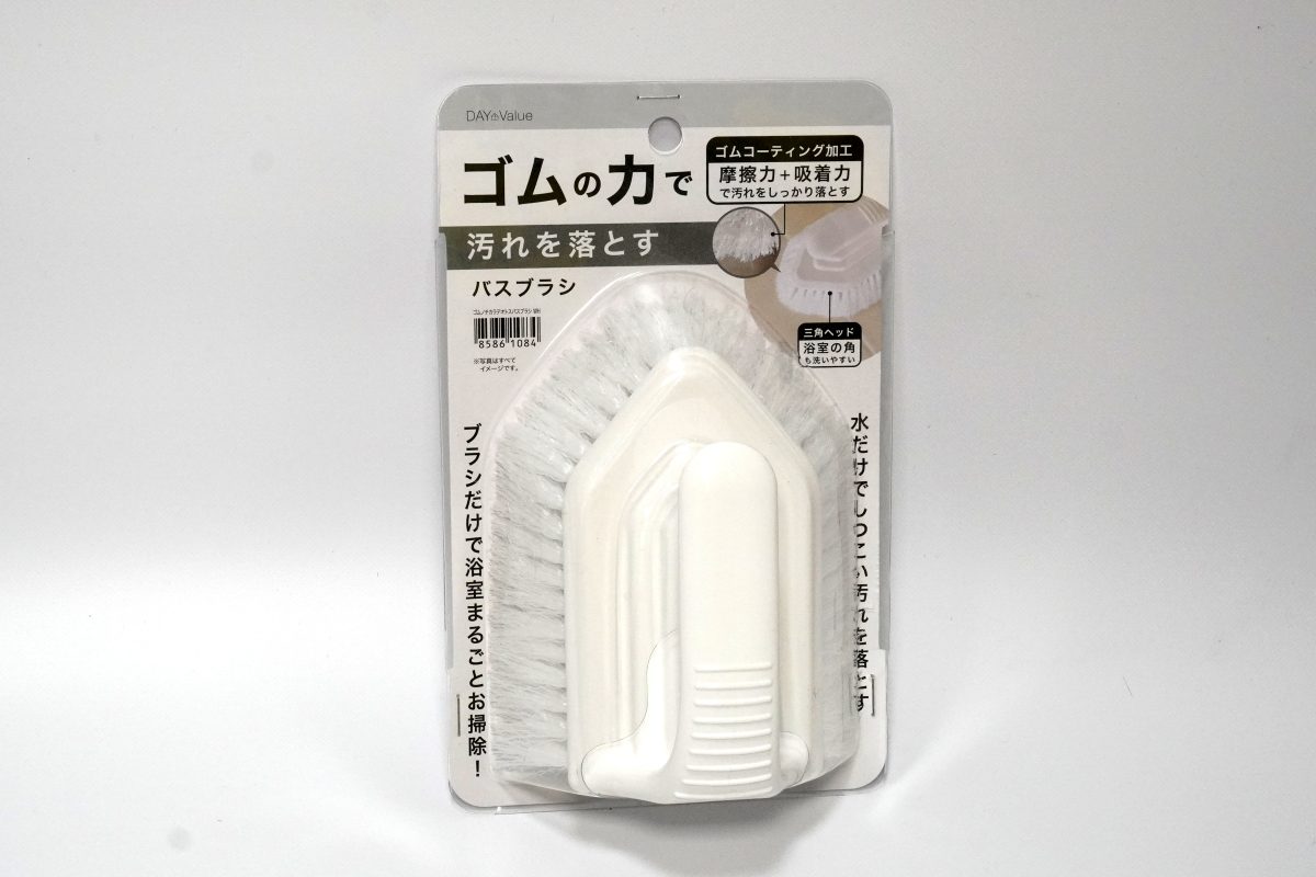ニトリ
ゴムの力で汚れを落とすバスブラシ(ホワイト)
