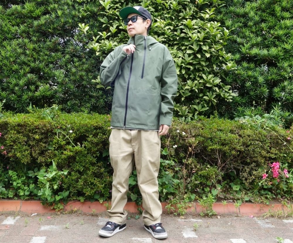 AIGLE EXPERIENCE BY ÉTUDES STUDIO ゴアテックス 3レイヤーフーデッドジャケット