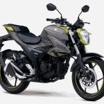 ジクサー150のオールドグレーメタリック／ラッシュグリーンメタリックカラー