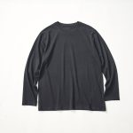 スーピマシルケットコットン長袖Ｔシャツ ブラック ￥1,260