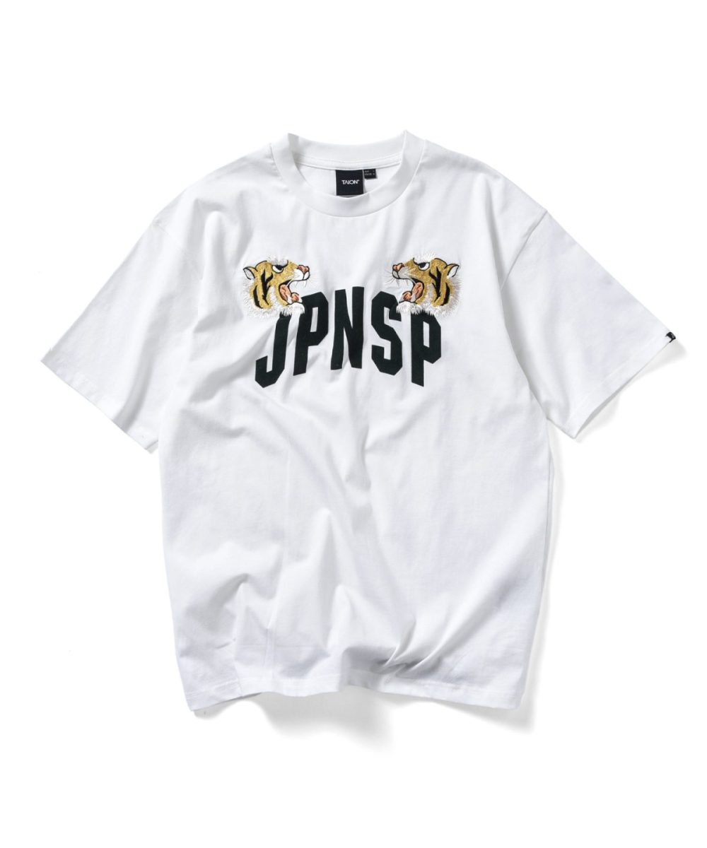 タイオン「タイガー 刺繍 Tシャツ」￥4,950