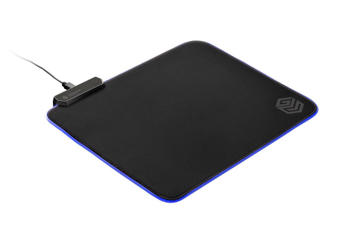 グリーンハウス「GH-GMPB-BK」オープン価格／約W300×D250×H4㎜／USB microBコネクタ（LED給電用）