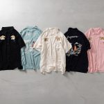 タイオン「リバーシブル スカシャツ-ハーフスリーブ」各￥11,800／5種展開（ブラック×ブラック、ダークサックス×ダークサックス、ダークピンク×ダークピンク、オフホワイト×オフホワイト、ダークネイビー×ダークネイビー）