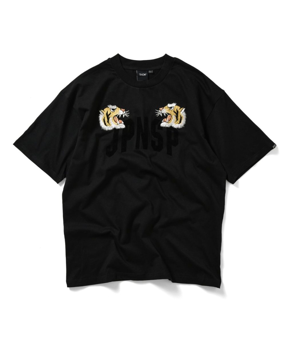 タイオン「タイガー 刺繍 Tシャツ」￥4,950