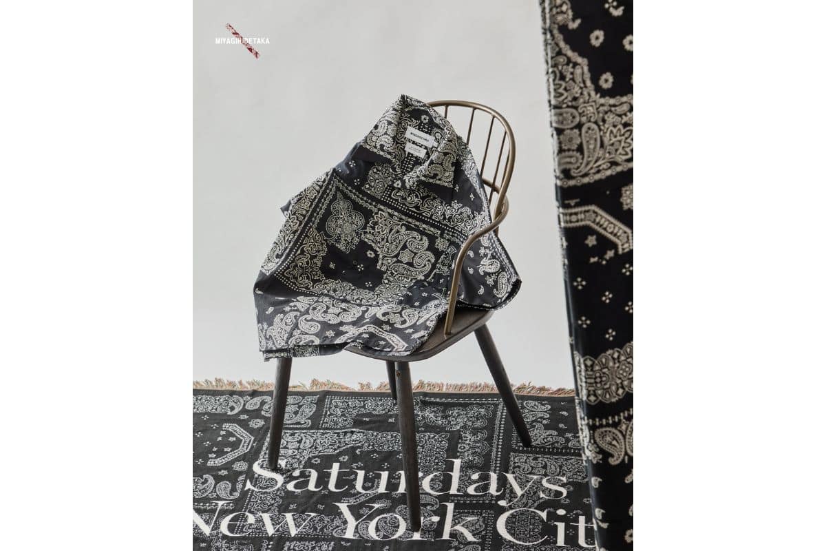 サタデーズ ニューヨークシティ×ミヤギヒデタカ「Bandana S/S Shirt」￥23,100
