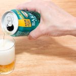 緑缶のアルコール度数は4％と3種類の中では一番弱め