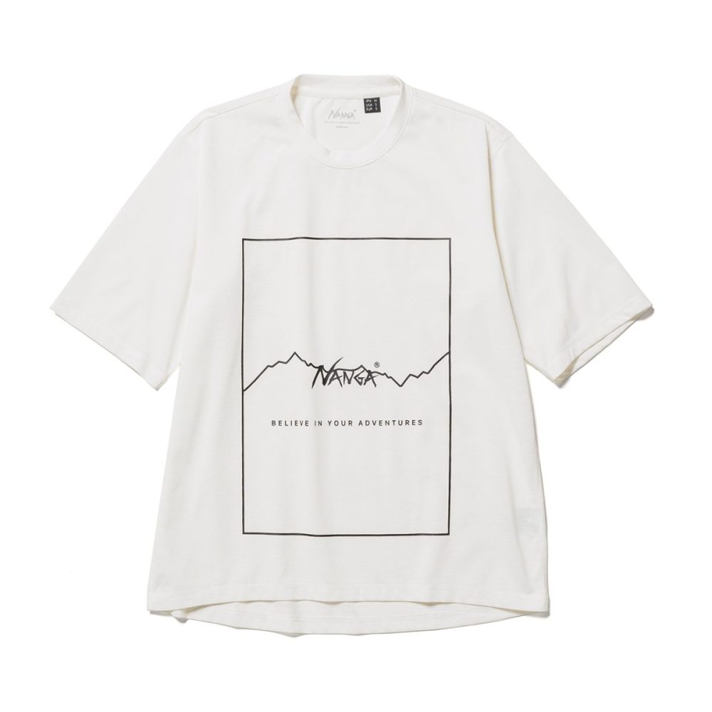 ナンガ「DRY MIX FRAME LOGO TEE」￥6,050