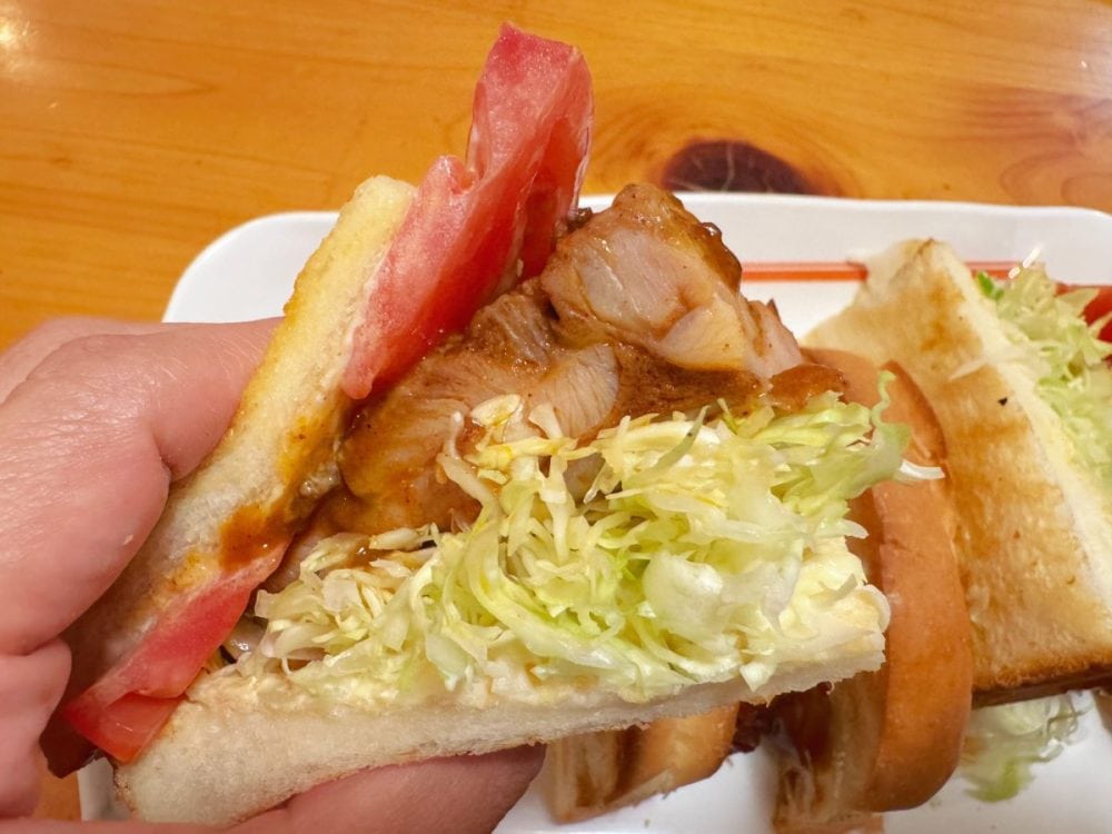 ボリューム満点過ぎるホットサンド