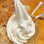 ソフトクリームトッピングをしてミルクの風味を足しながら食べるとより美味しさを感じるのでおすすめ