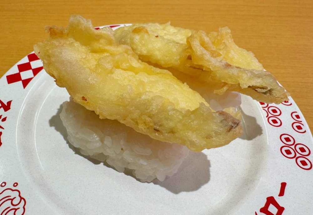 真だらの天ぷらにぎり