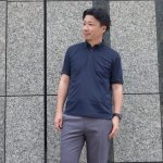 洋服の青山「ミズノアイスタッチ ポロシャツ」￥5,390／2色展開（ブラック、ネイビー）