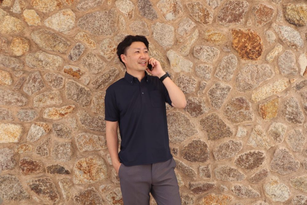 洋服の青山「ミズノアイスタッチ ポロシャツ」￥5,390／2色展開（ブラック、ネイビー）