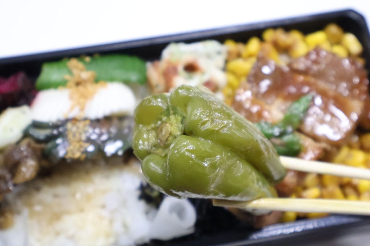 まるごとピーマンの煮びたしは珍しい