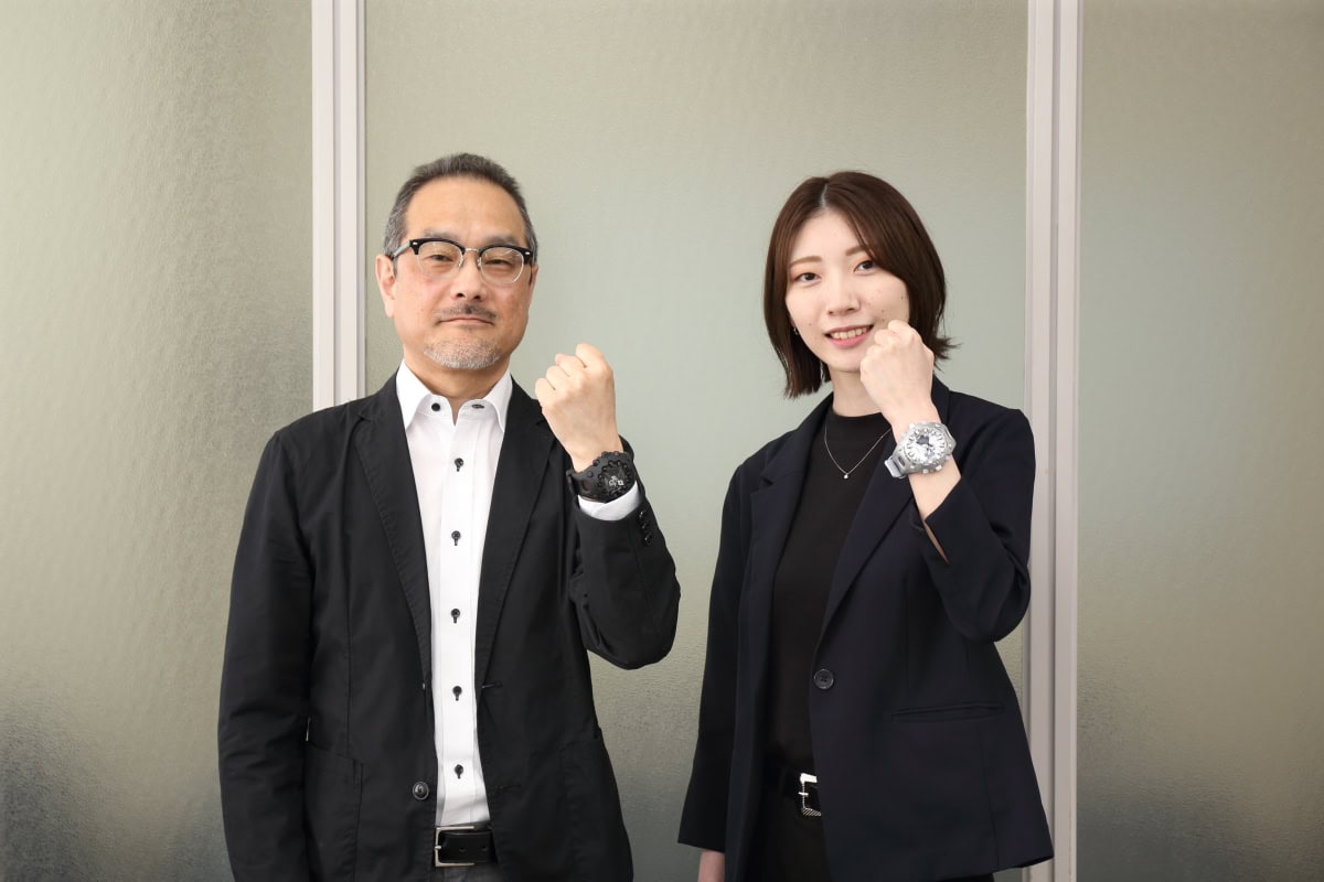 「GA-V01」の開発に携わった水津さんと須藤さん