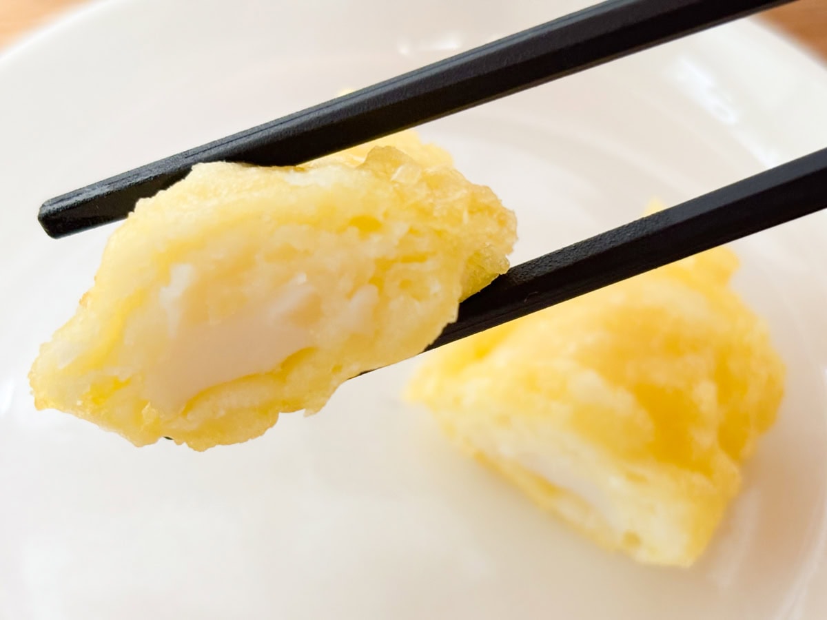 歯でしっかり噛み切れるのに厚みのあるイカは、ふわっとした食感と旨みを味わえます
