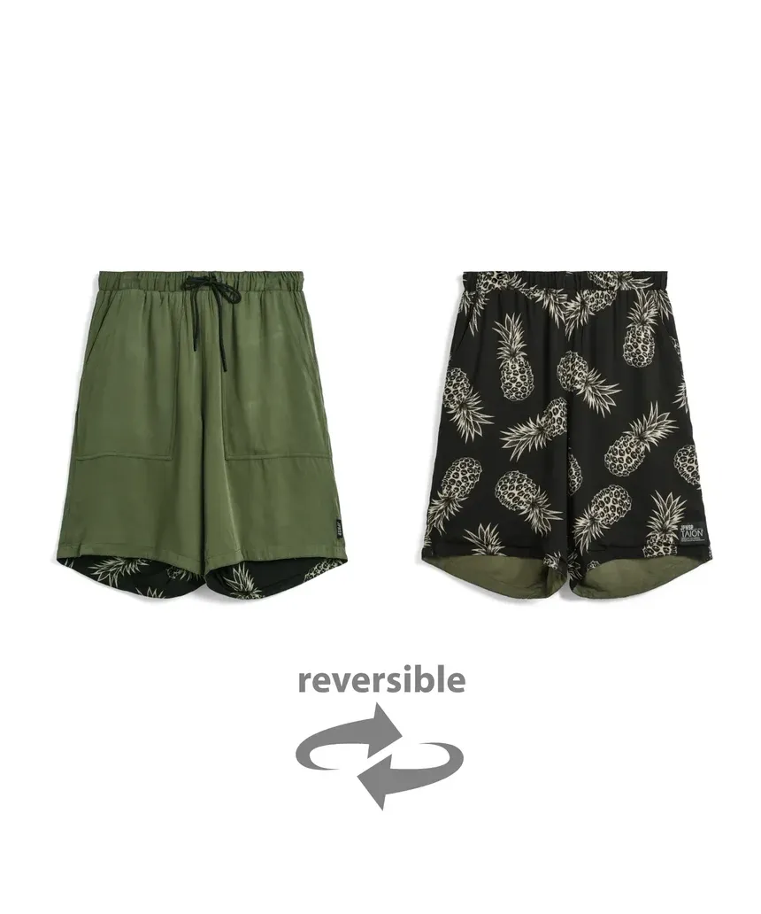 タイオン「リバーシブル スカシャツ-ハーフスリーブ」￥11,800