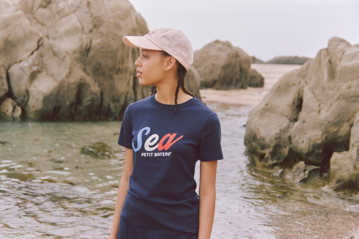 プチバトー×ウィンダンシー「⼤⼈キャップ」￥8,250
