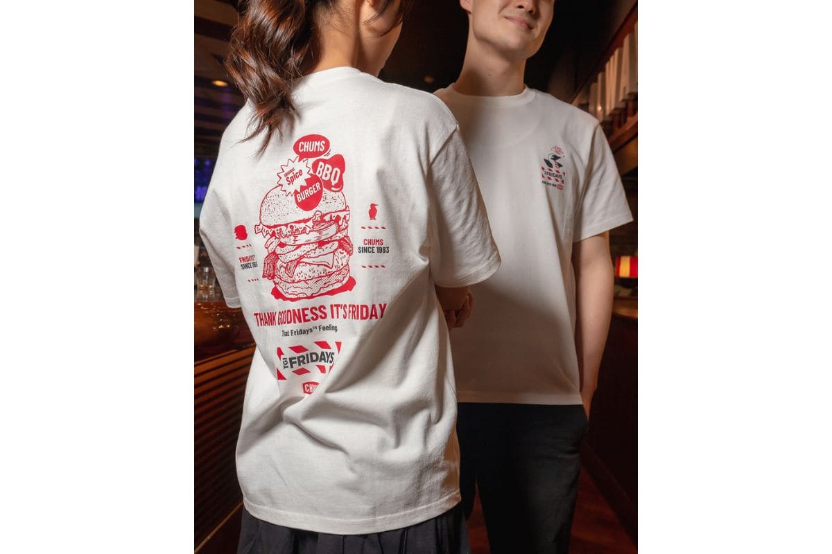 チャムス「チャムス×TGIフライデーズ コラボレーションTシャツ」大人サイズ￥4,950、キッズサイズ￥3,850