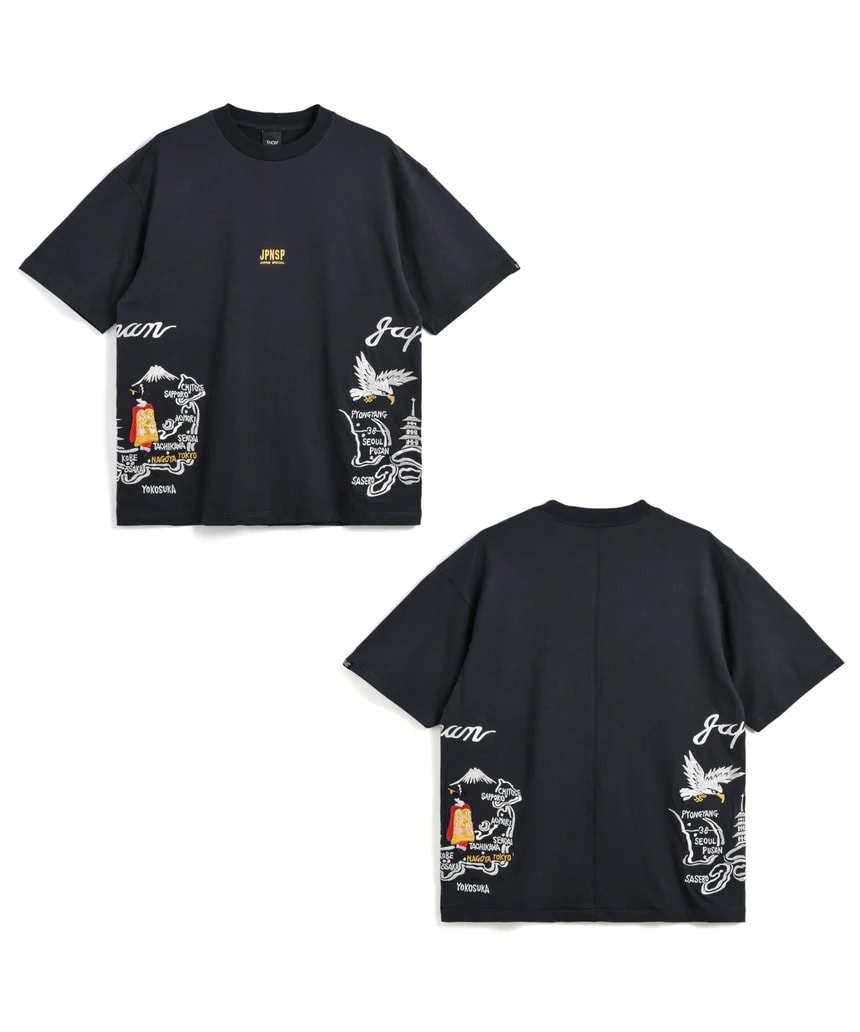 タイオン「ジャパン 刺繍 Tシャツ」￥4,950